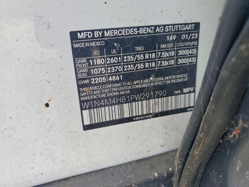 61200406 :رقم المزاد ، W1N4M4HB1PW291790 vin ، 2023 Mercedes-benz Glb مزاد بيع