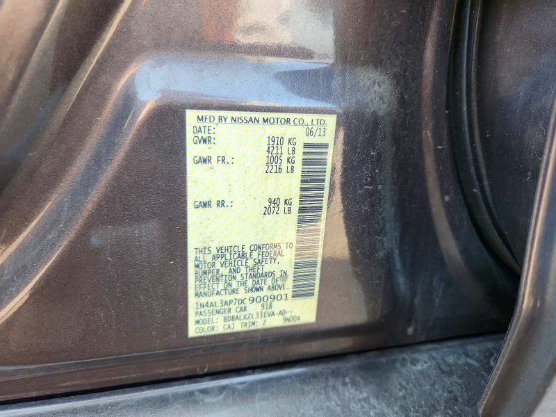 Aukcja sprzedaży 2013 Nissan Altima, vin: 1N4AL3AP7DC900901, numer aukcji: 62013386