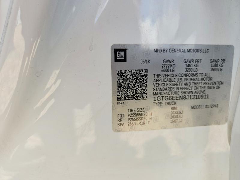 Продаж на аукціоні авто 2018 Gmc Canyon, vin: 1GTG6EEN8J1310911, номер лоту: 61743136