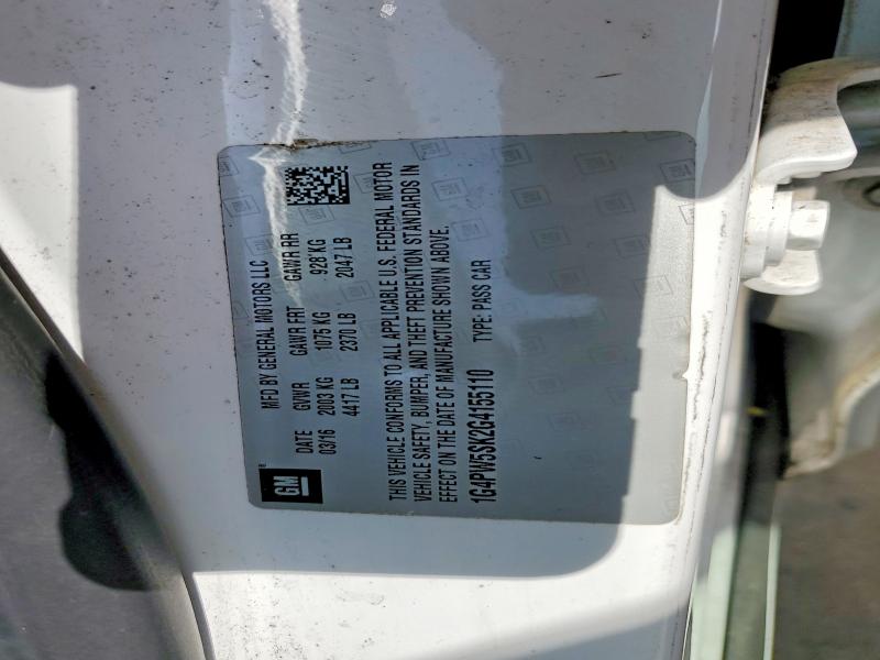 Aukcja sprzedaży 2016 Buick Verano, vin: 1G4PW5SK2G4155110, numer aukcji: 59293336