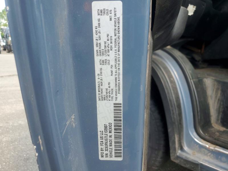 Aukcja sprzedaży 2020 Ram Promaster 3500, vin: 3C6URVJG7LE133907, numer aukcji: 58766156