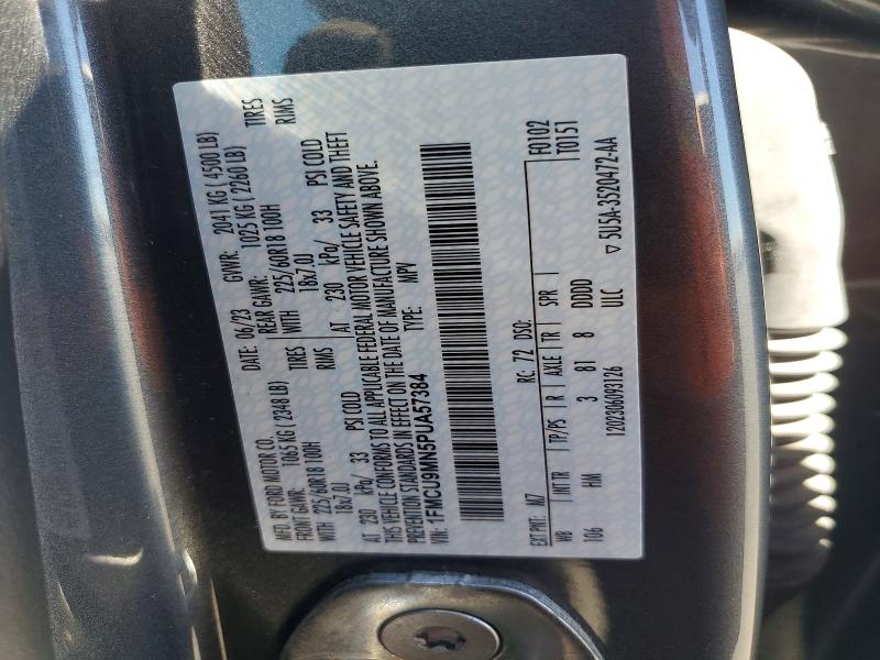 Aukcja sprzedaży 2023 Ford Escape, vin: 1FMCU9MN5PUA57384, numer aukcji: 62349746