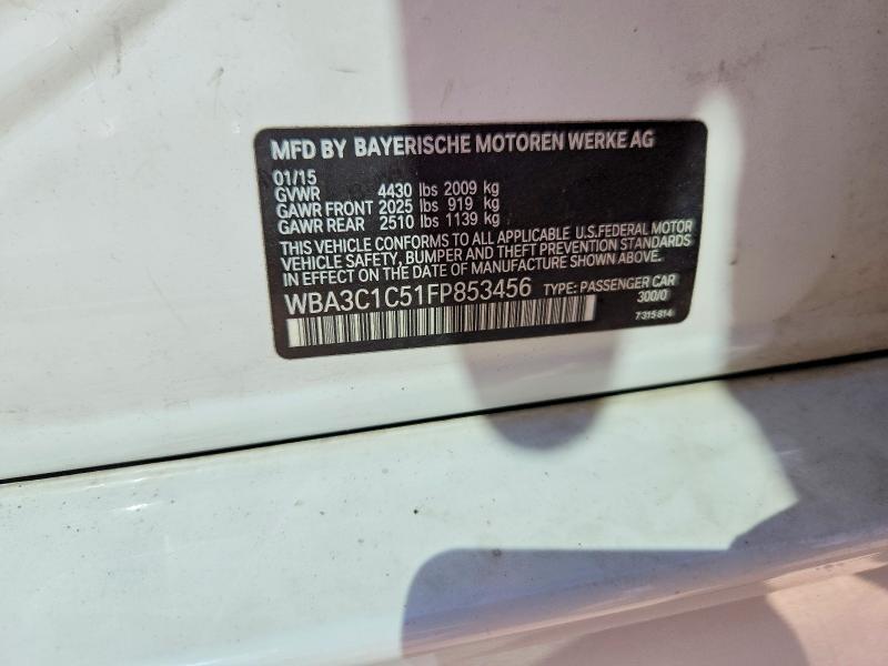 Продаж на аукціоні авто 2015 Bmw 328, vin: WBA3C1C51FP853456, номер лоту: 59915806