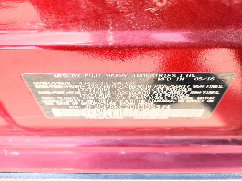 Продажа на аукционе авто 2016 Subaru Crosstrek, vin: JF2GPAKC2GH305374, номер лота: 60686566