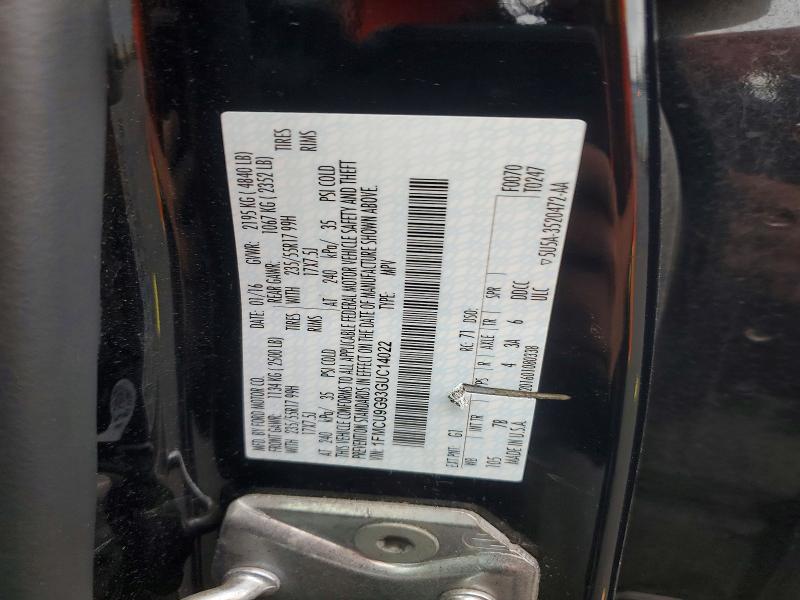Aukcja sprzedaży 2016 Ford Escape, vin: 1FMCU9G93GUC14022, numer aukcji: 61446816