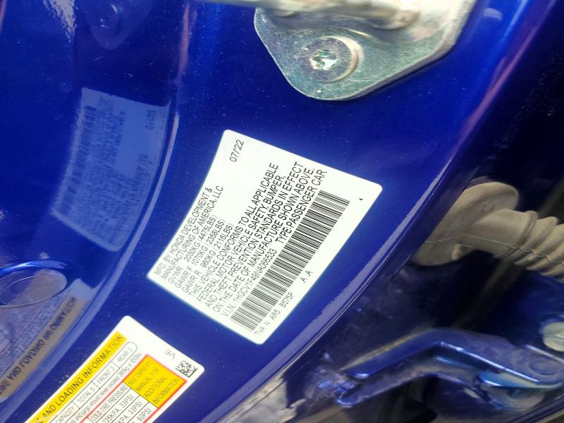 Aukcja sprzedaży 2022 Honda Accord, vin: 1HGCV1F49NA066533, numer aukcji: 60473516