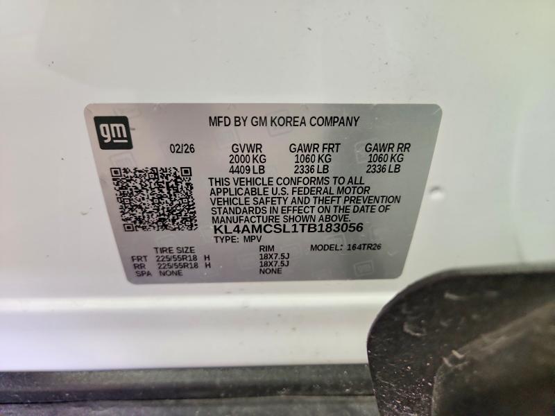 2026 Buick Encore Gx მანქანა იყიდება აუქციონზე, vin: KL4AMCSL1TB183056, აუქციონის ნომერი: 60888376