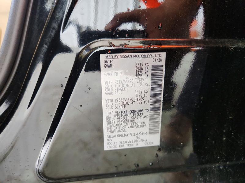 Aukcja sprzedaży 2016 Infiniti Qx60, vin: 5N1AL0MN3GC514964, numer aukcji: 60315226