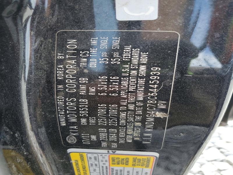 Продаж на аукціоні авто 2012 Kia Sedona, vin: KNDMG4C78C6445939, номер лоту: 60268426