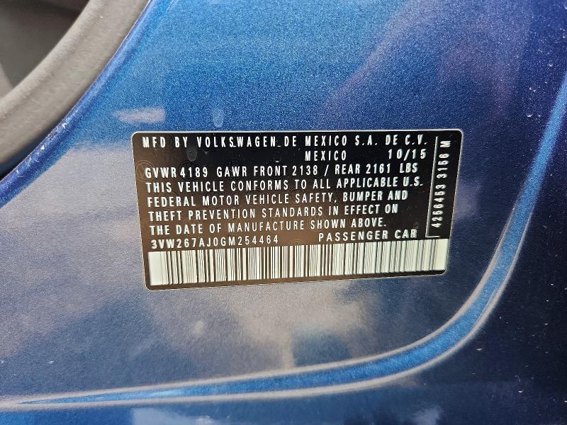Продаж на аукціоні авто 2016 Volkswagen Jetta, vin: 3VW267AJ0GM254464, номер лоту: 59250226