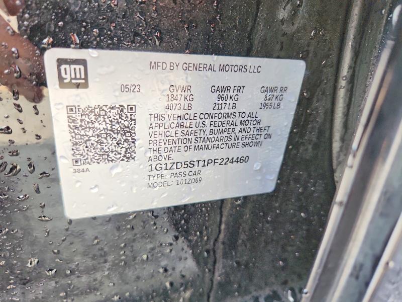 Продаж на аукціоні авто 2023 Chevrolet Malibu, vin: 1G1ZD5ST1PF224460, номер лоту: 61527486
