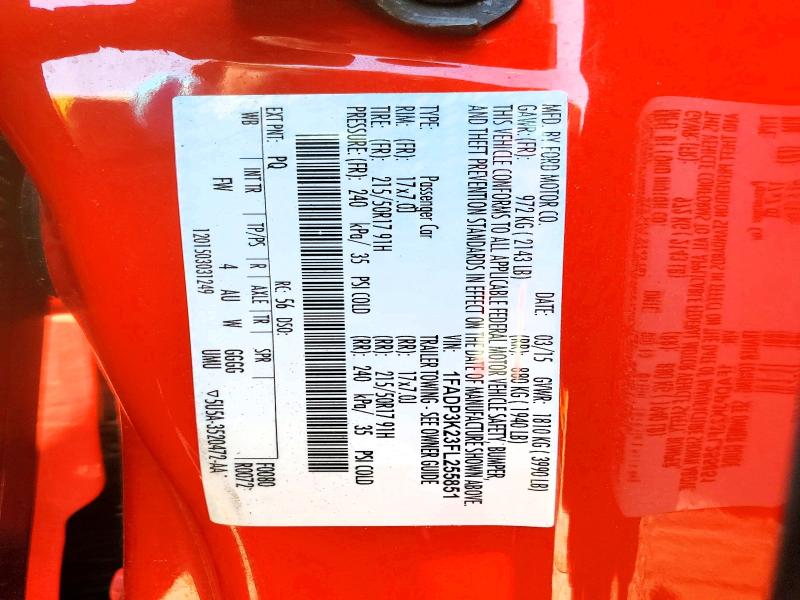 Aukcja sprzedaży 2015 Ford Focus, vin: 1FADP3K23FL255851, numer aukcji: 60741066