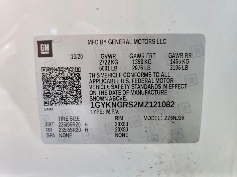 Продажа на аукционе авто 2021 Cadillac Xt5, vin: 1GYKNGRS2MZ121082, номер лота: 59582676