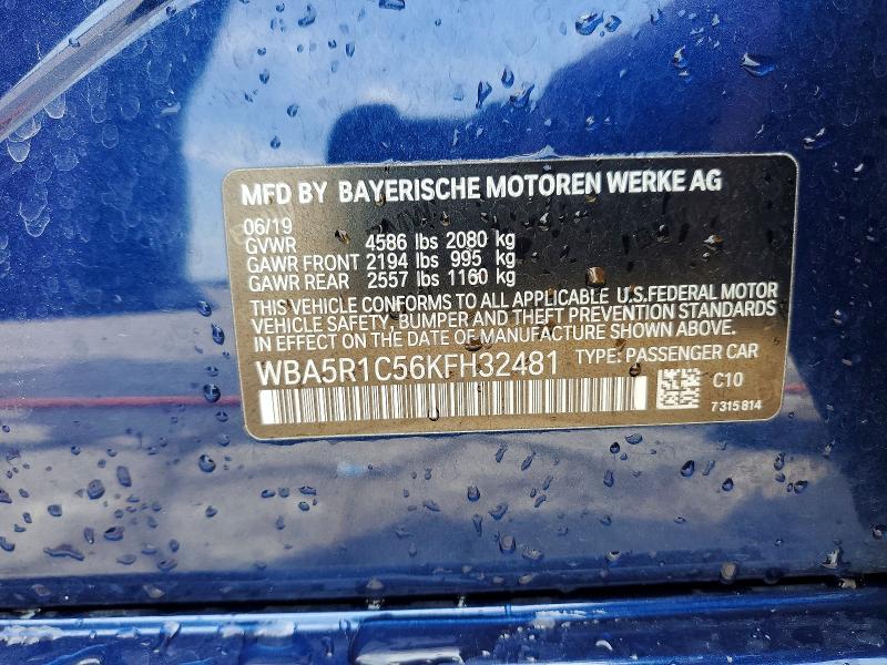 Aukcja sprzedaży 2019 Bmw 330i, vin: WBA5R1C56KFH32481, numer aukcji: 62410116