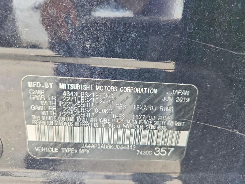 Aukcja sprzedaży 2019 Mitsubishi Outlander Sport, vin: JA4AP3AU6KU034842, numer aukcji: 62279216