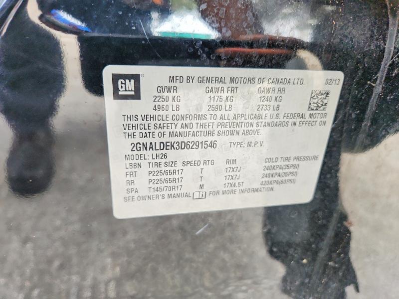 Продажа на аукционе авто 2013 Chevrolet Equinox, vin: 2GNALDEK3D6291546, номер лота: 60592386