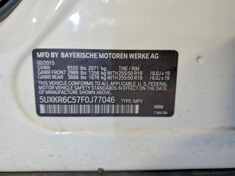 Aukcja sprzedaży 2015 Bmw X5, vin: 5UXKR6C57F0J77046, numer aukcji: 60991736
