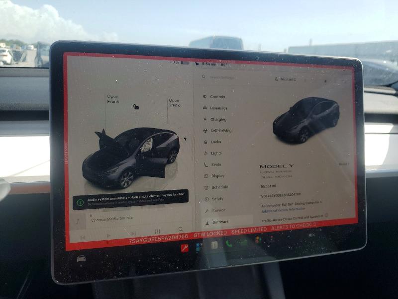 Продажа на аукционе авто 2023 Tesla Model Y, vin: 7SAYGDEE5PA204766, номер лота: 61303216