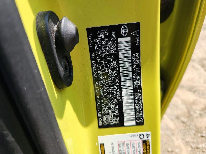 59246836 :رقم المزاد ، JTNKARJEXGJ516385 vin ، 2016 Scion Im مزاد بيع