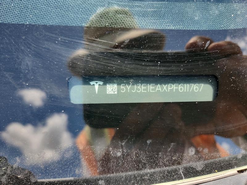 Продажа на аукционе авто 2023 Tesla Model 3, vin: 5YJ3E1EAXPF611767, номер лота: 59912006