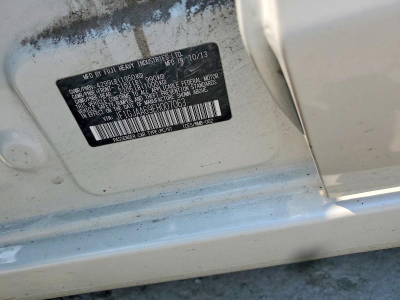Продаж на аукціоні авто 2014 Subaru Impreza, vin: JF1GJAA69EH007063, номер лоту: 61855416