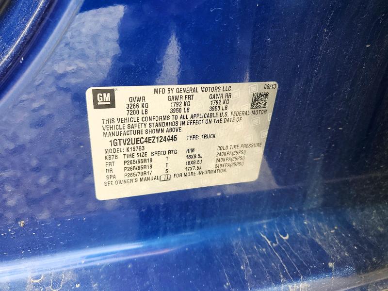 Aukcja sprzedaży 2014 Gmc Sierra, vin: 1GTV2UEC4EZ124446, numer aukcji: 60482436