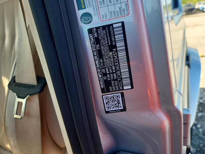 Aukcja sprzedaży 2020 Mercedes-benz G, vin: WDCYC6BJ6LX334574, numer aukcji: 56473936
