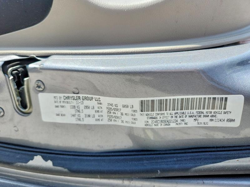 Продажа на аукционе авто 2014 Chrysler Town & Country, vin: 2C4RC1BG5ER221234, номер лота: 60370976