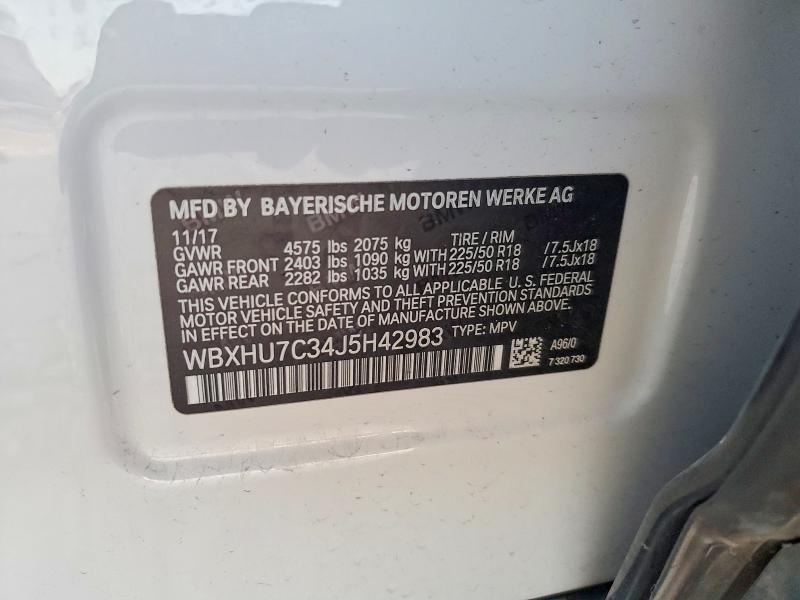 Продажа на аукционе авто 2018 Bmw X1, vin: WBXHU7C34J5H42983, номер лота: 60069636