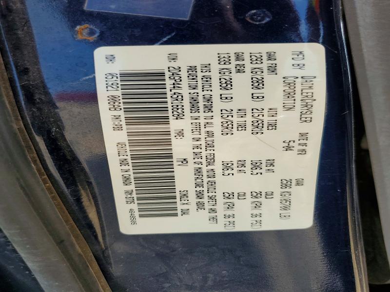 60411256 :رقم المزاد ، 2D4GP44L45R166284 vin ، 2005 Dodge Grand Caravan مزاد بيع