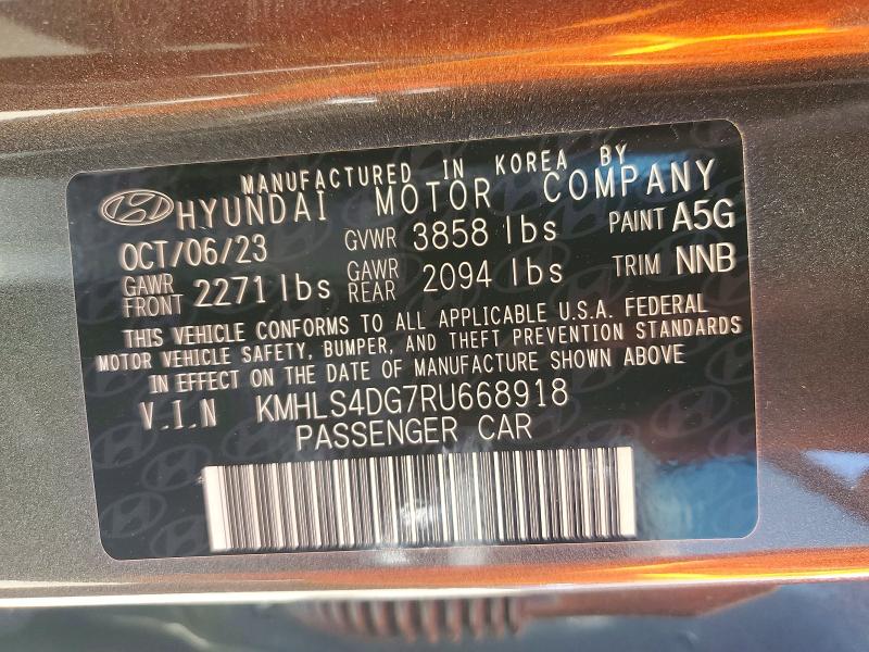 Продаж на аукціоні авто 2024 Hyundai Elantra, vin: KMHLS4DG7RU668918, номер лоту: 61890466