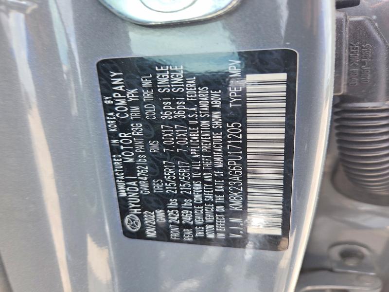 2023 Hyundai Kona მანქანა იყიდება აუქციონზე, vin: KM8K23AG6PU171205, აუქციონის ნომერი: 61134836