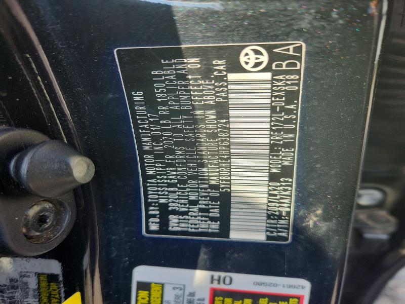 2017 Toyota Corolla მანქანა იყიდება აუქციონზე, vin: 5YFBURHE4HP638724, აუქციონის ნომერი: 59973306