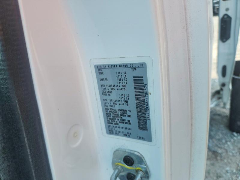 58462016 :رقم المزاد ، 3N6CM0KN8HK700974 vin ، 2017 Nissan Nv200 مزاد بيع