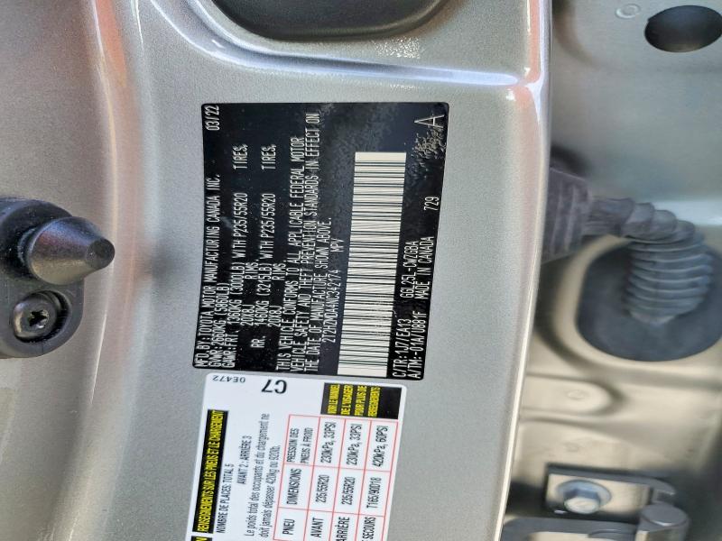 2022 Lexus Rx მანქანა იყიდება აუქციონზე, vin: 2T2HZMDA4NC342174, აუქციონის ნომერი: 59792796