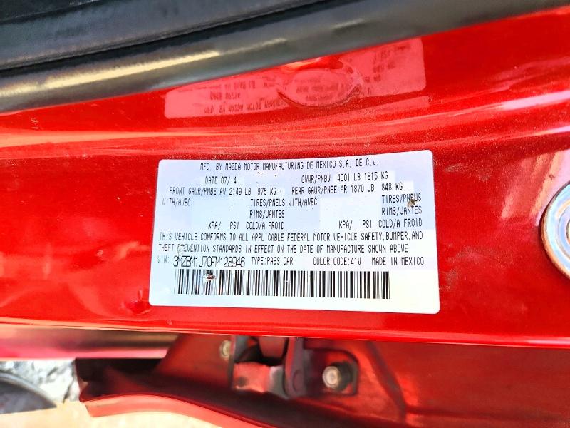 Продаж на аукціоні авто 2015 Mazda 3, vin: 3MZBM1U70FM128946, номер лоту: 62332026