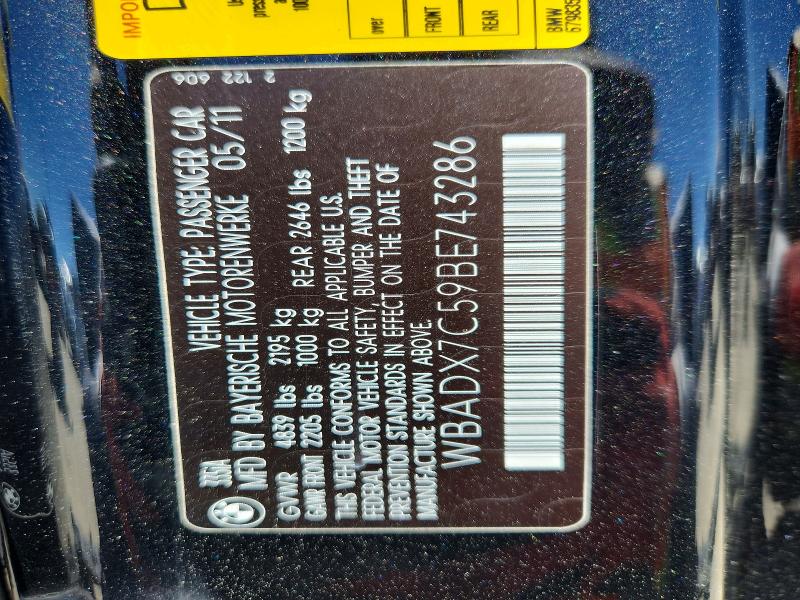 Продажа на аукционе авто 2011 Bmw 335, vin: WBADX7C59BE743286, номер лота: 60189166