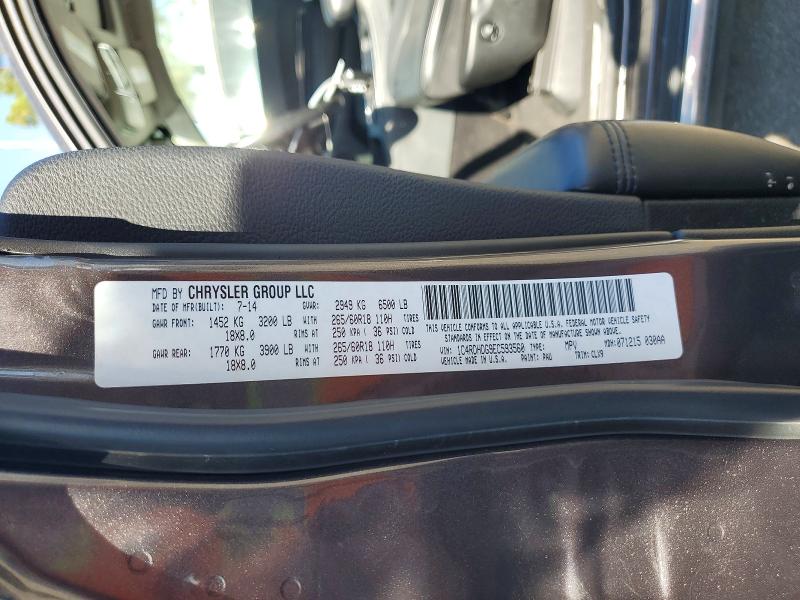 Aukcja sprzedaży 2014 Dodge Durango, vin: 1C4RDHDG9EC593560, numer aukcji: 59847386
