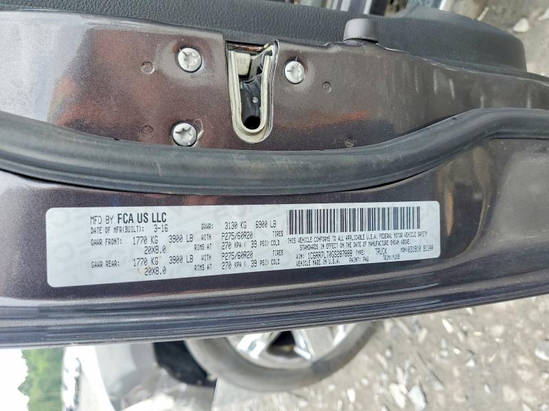 Aukcja sprzedaży 2016 Ram 1500, vin: 1C6RR7LT0GS287888, numer aukcji: 60431206