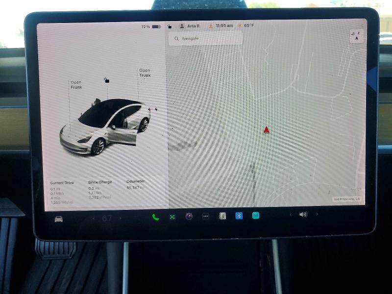 2018 Tesla Model 3 მანქანა იყიდება აუქციონზე, vin: 5YJ3E1EA7JF164662, აუქციონის ნომერი: 60363166