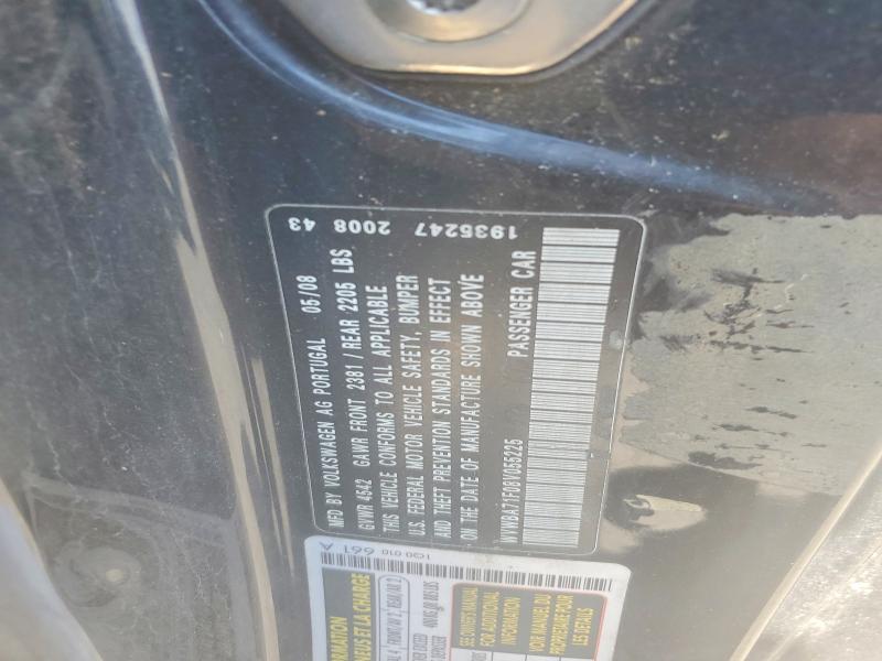 Aukcja sprzedaży 2008 Volkswagen Eos, vin: WVWBA71F08V055225, numer aukcji: 62524346