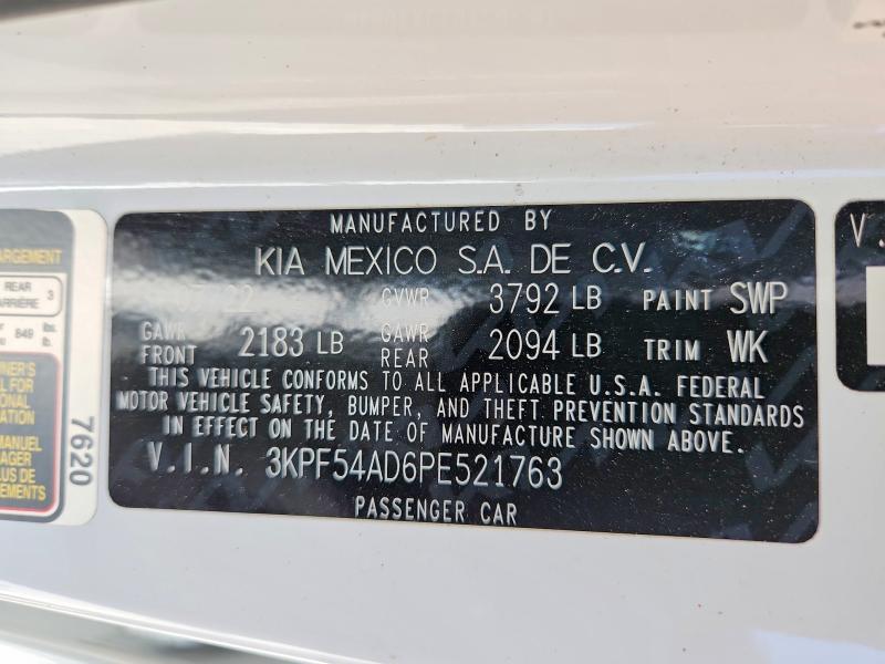 Aukcja sprzedaży 2023 Kia Forte, vin: 3KPF54AD6PE521763, numer aukcji: 59662126