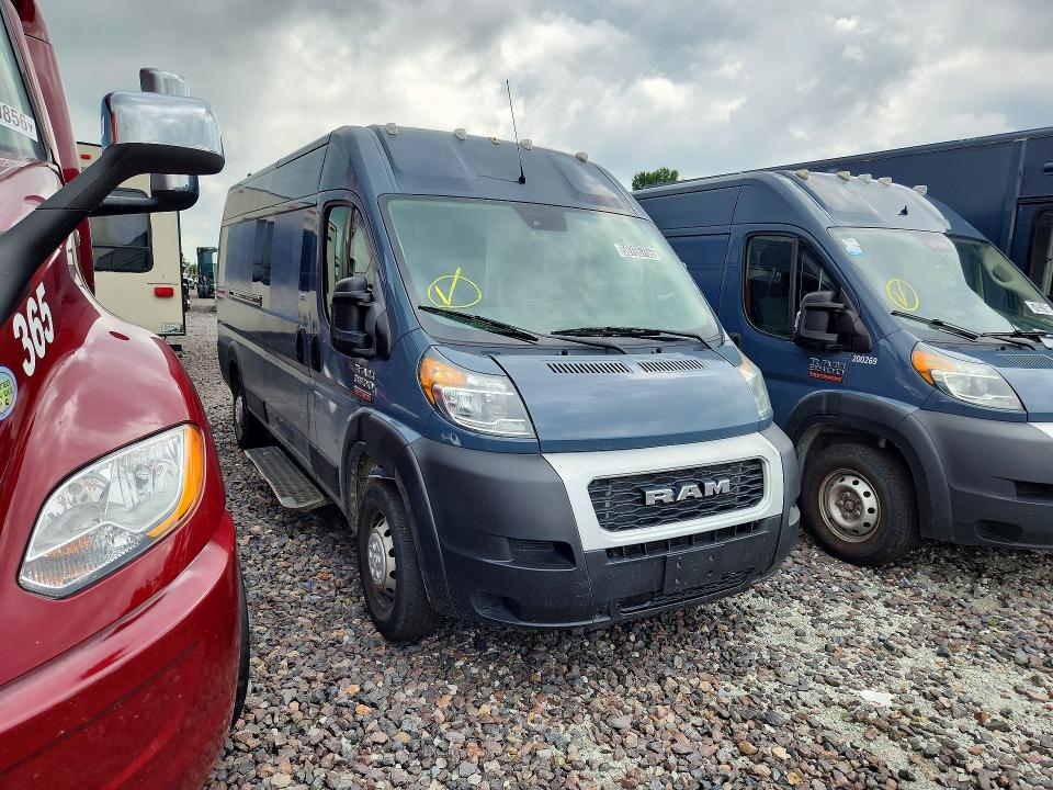 Продаж на аукціоні авто 2021 Ram Promaster 3500, vin: 3C6MRVJG6ME536780, номер лоту: 58766766