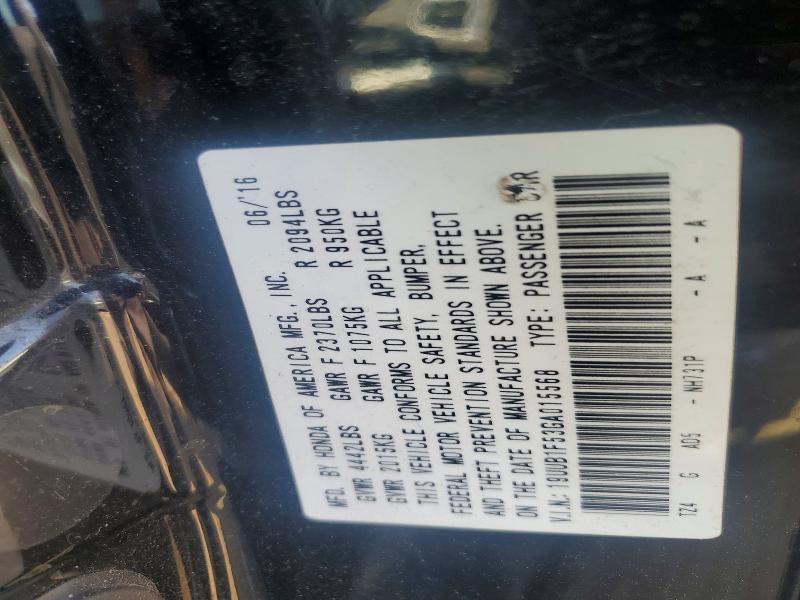 85629665 :رقم المزاد ، 19UUB1F53GA015568 vin ، 2016 Acura Tlx مزاد بيع