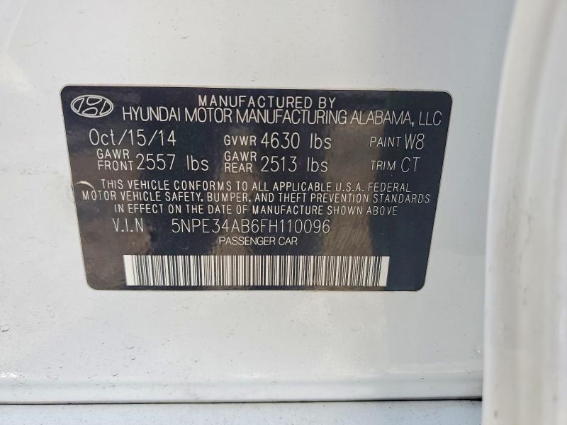 Продаж на аукціоні авто 2015 Hyundai Sonata, vin: 5NPE34AB6FH110096, номер лоту: 62442236