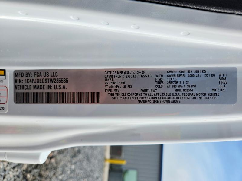 Продаж на аукціоні авто 2026 Jeep Wrangler, vin: 1C4PJXEG9TW285535, номер лоту: 60405296