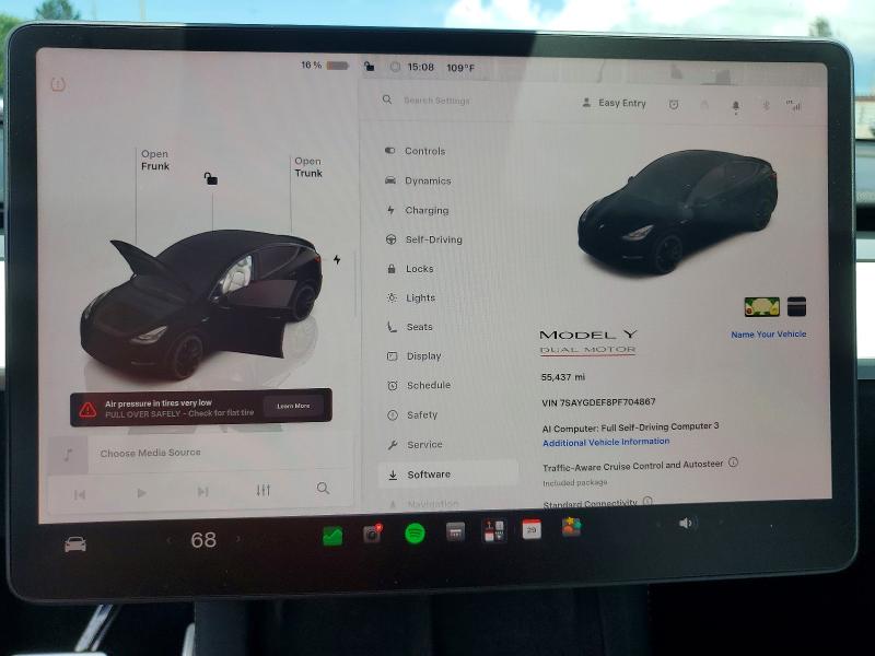 Продажа на аукционе авто 2023 Tesla Model Y, vin: 7SAYGDEF8PF704867, номер лота: 62644426