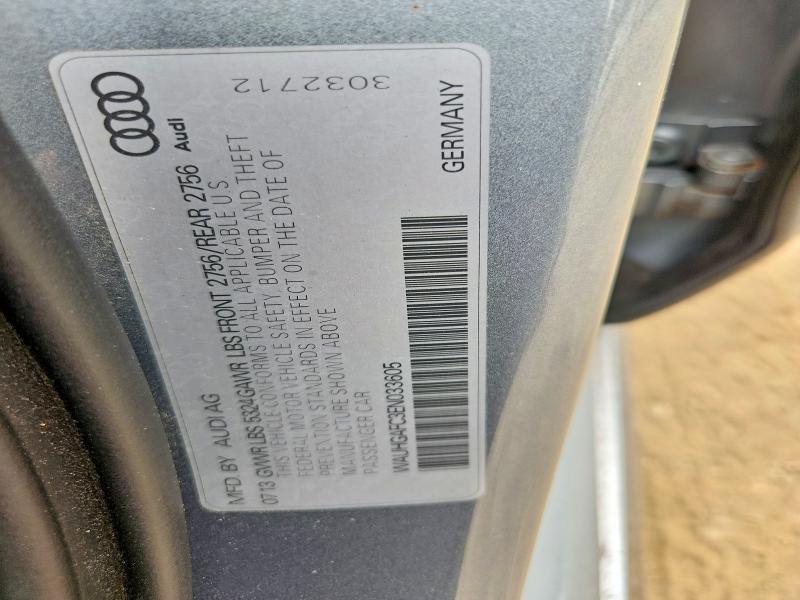 2014 Audi A6 მანქანა იყიდება აუქციონზე, vin: WAUHGAFC3EN033605, აუქციონის ნომერი: 60178356