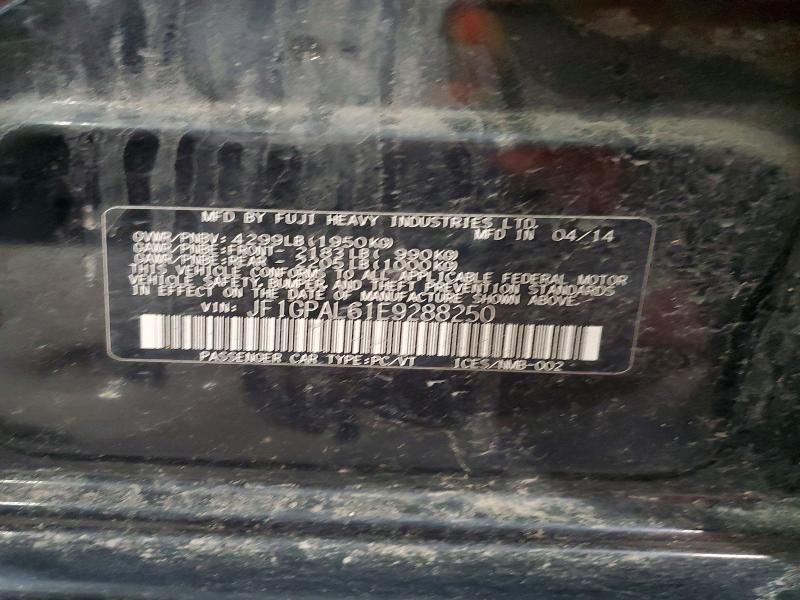 Продажа на аукционе авто 2014 Subaru Impreza, vin: JF1GPAL61E9288250, номер лота: 59719926
