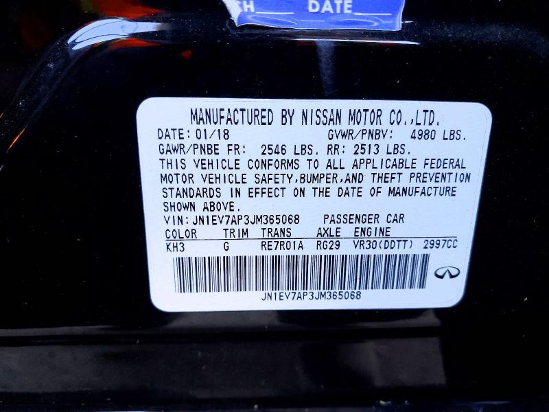 Продажа на аукционе авто 2018 Infiniti Q50, vin: JN1EV7AP3JM365068, номер лота: 60715316